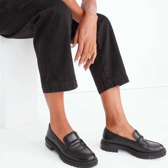 Madewell Bradley Lugsole Loafer Black Size 9 NEW - Picture 2 of 9